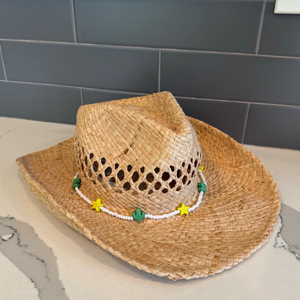 Lack of Color the Desert Cowboy Star Cactus Straw Natural Hat - 55cm/Small